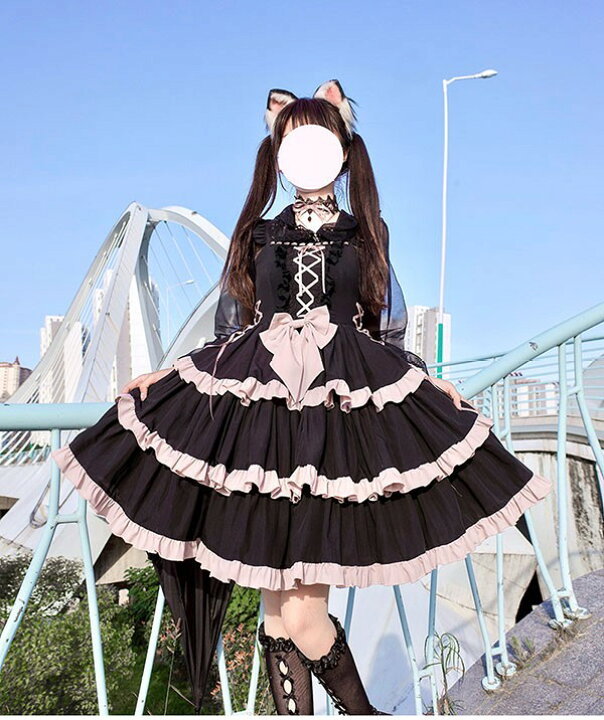 楽天市場】アイドル服 ロリータ 袖なし ミニ丈 ワンピース コスプレ 