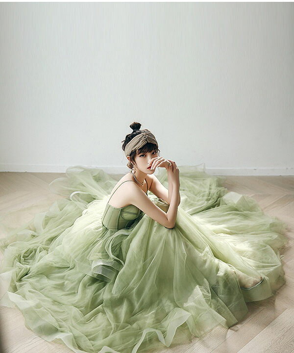 楽天市場】ドレス ロングドレス カラードレス トレーンドレス  