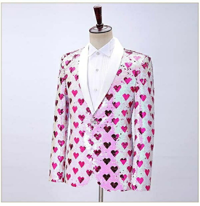 楽天市場 タキシード ジャケット メンズ ステージ衣装 演出服 スパンコール ピンク ハート 総柄 キラキラ 個性的 カラオケ大会 カラオケ 大会 ダンス 衣装 大人 演奏会 男性 アイドル 貴族服 舞台 演劇 コスプレ イベント 忘年会 新年会 学園祭 ハロウィン 派手 M 3xl 楽天市場 タキシード ジャケット メンズ ステージ衣装 演出服 スパンコール ピンク ハート 総柄 キラキラ 個性的 カラオケ大会 カラオケ 大会 ダンス 衣装 大人 演奏会 男性 アイドル 貴族服 舞台 演劇 コスプレ イベント 忘年会 新年会 学園祭 ハロウィン 派手 M 3xl