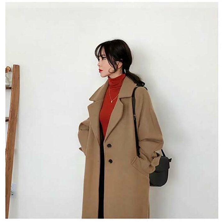 楽天市場】チェスターコート レディース 秋冬 ロング 細身 細見え  