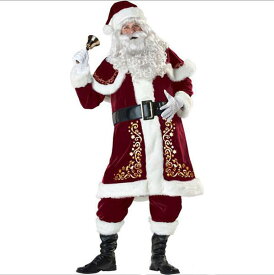 サンタクロース メンズ クリスマス レディース コスプレ 大きいサイズ 8点セット 選べるタイプ クリスマスソックス パーティー サンタ衣装 サンタコス サンタ服 レッド クリスマスプレゼント ef213zezex1