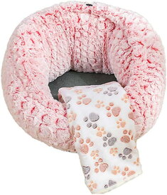 犬 ベッド 猫 ベッド おしゃれ ベット ドーナツ ペットベッド ぐっすり眠る ペット用 柔らか 保温布団 寒さ対応 犬用ベッド あったかグッズ 耐久 顎乗せベッド 犬クッション 柔らかい寝床 引裂き