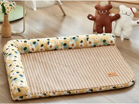 犬 ベッド 猫 ベッド ペットベッド 夏 猫用 ベッド カラー6 猫マット M 犬 ござ ペットソファー 小型犬 猫 涼感マット 熱中症 対策 通気 接触冷感 涼しい 涼感 休憩所 滑り止め 洗える
