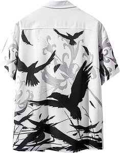 ハワイアンシャツ アロハシャツ 柄シャツ メンズ 半袖 七分袖 大きいサイズ ゆったり 薄手 通気性 カジュアル 速乾 