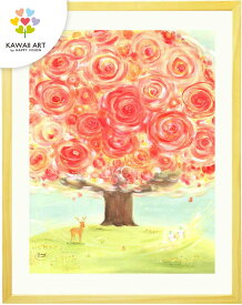 絵画 壁掛け インテリア 絵 花の木 「いのちの樹」 風景 自然 おしゃれ 額入り 風景画 玄関 風水 壁掛け 絵 リビング 花の絵 玄関に飾る絵 癒しグッズ アート 大きい サイズ ナチュラル 北欧 壁飾り キッチン 寝室 オフィス 病院 受付 居間 明るい絵 誕生日 プレゼント 女性