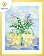 絵画 インテリア 花 すずらん 「巡る幸せを花束に」 玄関に飾る絵画 玄関 インテリア 絵 置物 風水 開店…