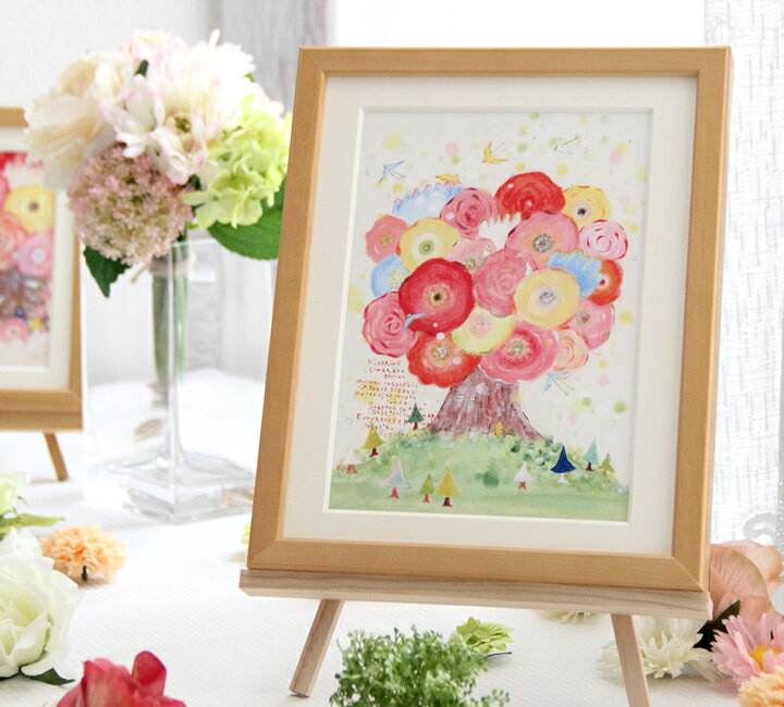 楽天市場】絵画 インテリア 花 「咲きつづく日々」 額入り 風景 自然  