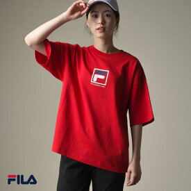 【限界値引き!在庫一掃セール開催中】レディース Tシャツ Sサイズ 【FILA】フィラ クルーネックシャツ FM9836 半袖 トップス カジュアル コットン 綿 HAPTIC ハプティック