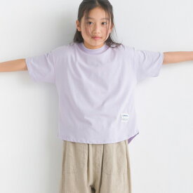 【OMNES】キッズ コットンベア天 半袖Tシャツ 子ども服 子供服 女の子 男の子 kids クルーネック カットソー 100cm 110cm 120cm 130cm 140cm HAPTIC ハプティック