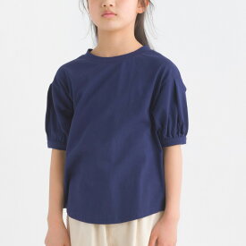 【ハプティックhbF】【OMNES】キッズ 超撥水加工 タックボリューム半袖Tシャツ 子ども服 子供服 女の子 kids クルーネック カットソー 100cm 110cm 120cm 130cm 140cm HAPTIC ハプティック