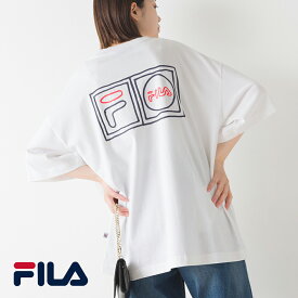 レディース Tシャツ Sサイズ 【FILA】フィラ クルーネックシャツ FM9775 半袖 トップス カジュアル コットン 綿 HAPTIC ハプティック