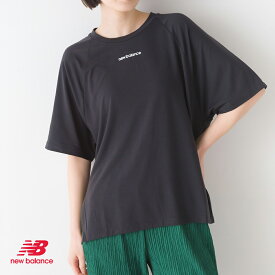 【ハプティックhbH】ニューバランス【New Balance】Achiever ショートスリーブTシャツ WT31103 半袖Tシャツ ロゴTシャツ カジュアル トップス レディース 吸汗速乾性 NB DRY サイドスリット HAPTIC ハプティック