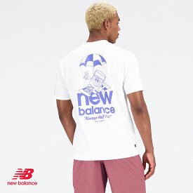 【NEW BALANCE】NB Essentials Always ショートスリーブTシャツ MT31562半袖Tシャツ ロゴTシャツ カジュアル トップス バックプリント Sサイズ Mサイズ Lサイズ XLサイズ HAPTIC ハプティック