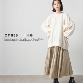 【限界値引き!在庫一掃セール開催中】【OMNES】裏毛ピグメントバイオ ラグランビッグプルオーバー レディース フリーサイズ カジュアル 長袖 クルーネック スウェット ドロップショルダー HAPTIC ハプティック