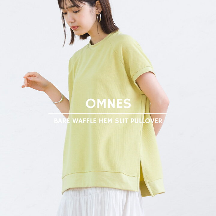 楽天市場】【OMNES】ベアワッフル裾スリットプルオーバー レディース カットソー フリーサイズ 半袖 カジュアル トップス クルーネック シンプル サイドスリット HAPTIC ハプティック 母の日 : HAPTIC(ハプティック)