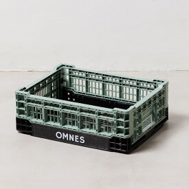【OMNES】折り畳み式 メッシュスタッキングコンテナ 11L ストレージボックス 収納ボックス 整理整頓 折りたたみコンテナ 屋内 屋外 コンテナボックス アウトドア HAPTIC ハプティック