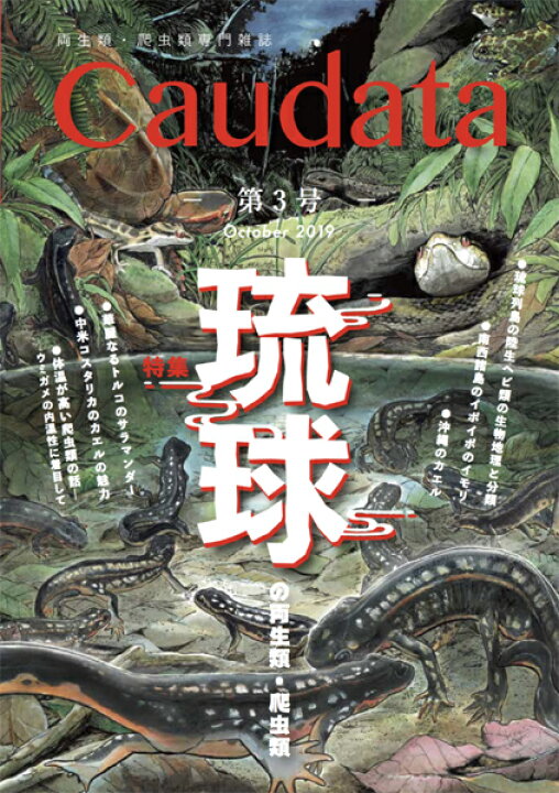 楽天市場 第3号 両生類 爬虫類専門雑誌 Caudata カウダータ 特集 琉球の両生類 爬虫類 日時指定不可ネコポス便のみ 代金引換不可 ハッピーラボラトリー楽天市場店