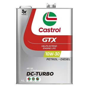Castrol JXg[ GTX DC-TURBO 10W-30 API SM/CF Performance 4L 4փK\/fB[[ԗp