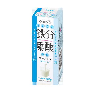 オハヨー乳業 きょうの鉄分葉酸のむヨーグルト 190g 6本入