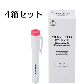 レビュークーポン配布中 クレベリンG クレベリン パワーセイバー 4箱セット ペンタイプ 容器1個 スティック6本 1箱 大幸薬品 たいこうやくひん 携帯型 ウイルス 菌 ニオイ 除去 T8-010678 二酸化塩素ガス お得 コスパ