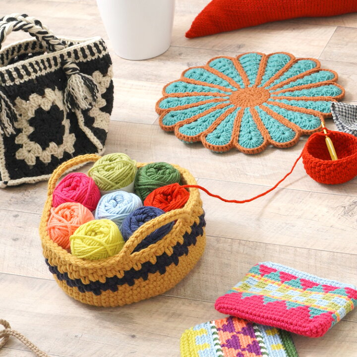 楽天市場 原ウール Knitworm 編み物キットバスケット かご 収納 おしゃれ 手作り キット 手芸 裁縫 毛糸 編み物 おうち時間 趣味 ハンドメイド クラフト かわいい セット 編み物セット ニットワーム Harawool Harawool