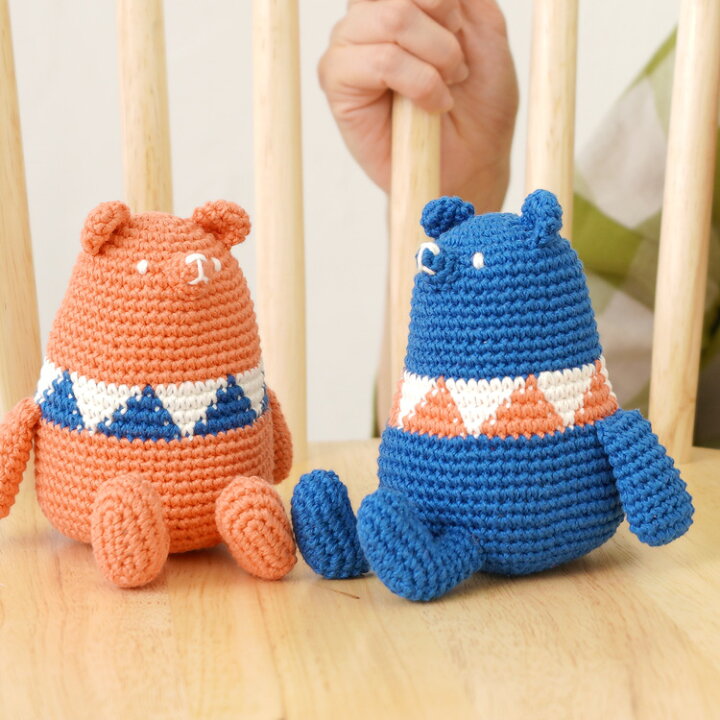 楽天市場 原ウール Knitworm 編み物キット おすわりクマさんキット 編み物キット あみぐるみ 編みぐるみ クマ くま 手作りバッグ キット ミドリノクマさん 手芸 毛糸 おうち時間 趣味 ハンドメイド 手作り かわいい セット 編み物セット ニットワーム Harawool