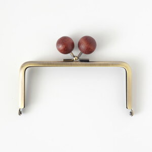 大玉の角丸口金 12cm×5.5cm アンティークゴールド 大玉 ミニがま口 玉 口金 がまぐち がまくち がま口 大玉がま口 大玉 型紙付き レトロ あめ玉 差し込み 差し込みタイプ 変わり がま口ポーチ