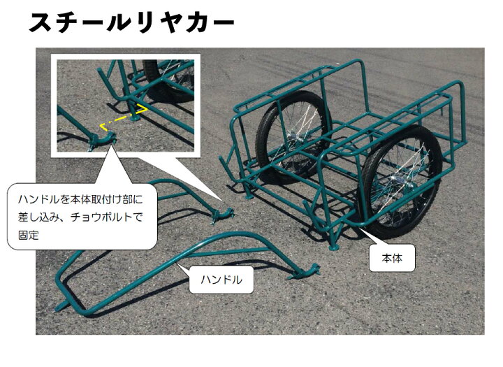 2021年レディースファッション福袋特集 金象本舗店スチールリヤカー 4号NG SSR-4NG ノーパンクタイヤ 合板パネル付 大型重量商品 運搬作業用品 リヤカー ハラックス ecousarecycling.com