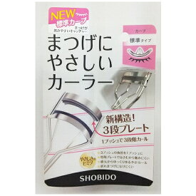 SPV43515(1個） まつげにやさしいカーラー 標準タイプ 1プッシュで3段階カール 粧美堂 SHO-BI