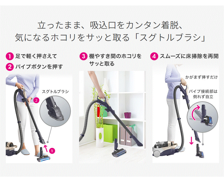 楽天市場】シャープ コードレスキャニスターサイクロン掃除機