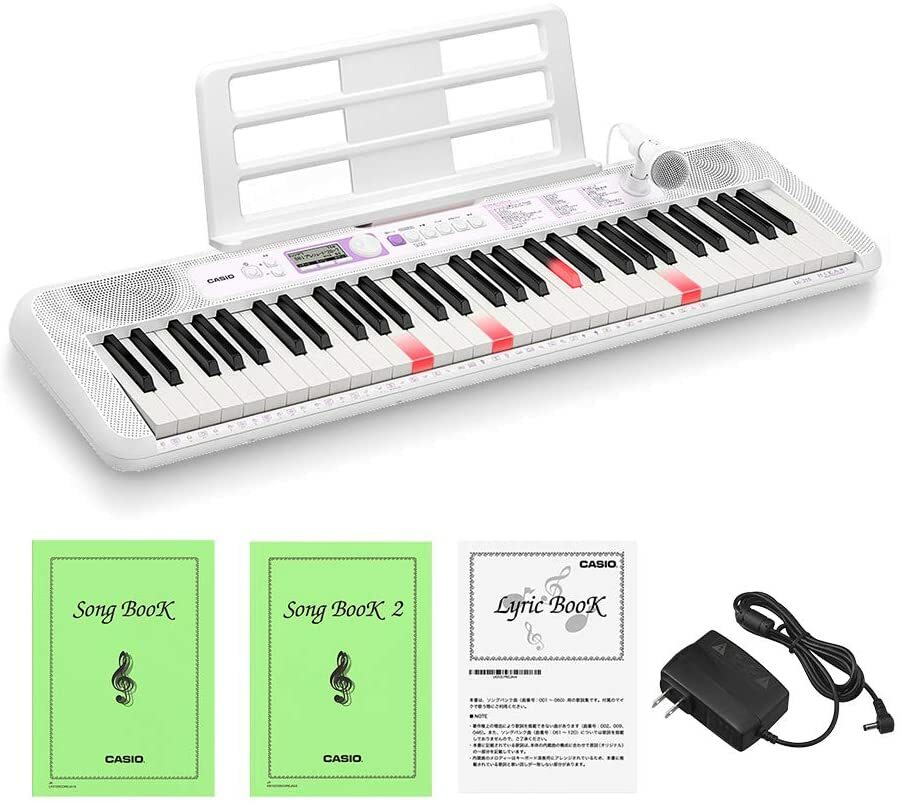 光ナビらくらくモードで 気質アップ 指１本でも簡単に弾ける かわいいマイクで楽しく歌える カシオ 61鍵盤 数量限定アウトレット最安価格 LK-315 光ナビゲーションキーボード