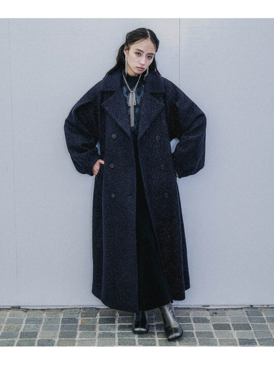 楽天市場】【SALE／29%OFF】コクーンスリーブラメロングコート HARE 