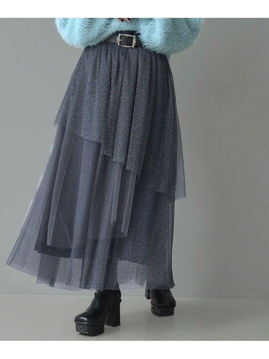 楽天市場】【SALE／37%OFF】ラメチュールティアードスカート HARE ハレ  