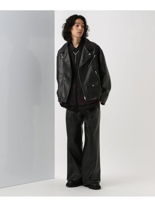 楽天市場】【SALE／35%OFF】レザーショートダブルライダース HARE ハレ 