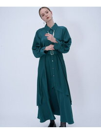 ギャザー2WAYワンピース HARE ハレ ワンピース・ドレス ワンピース グリーン ブラック【送料無料】[Rakuten Fashion]