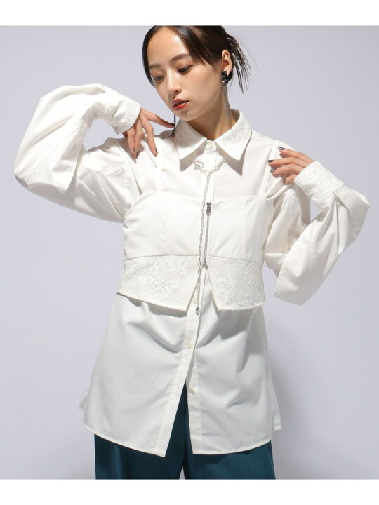 楽天市場】【SALE／33%OFF】2Pビスチェ*シャツ HARE ハレ トップス 