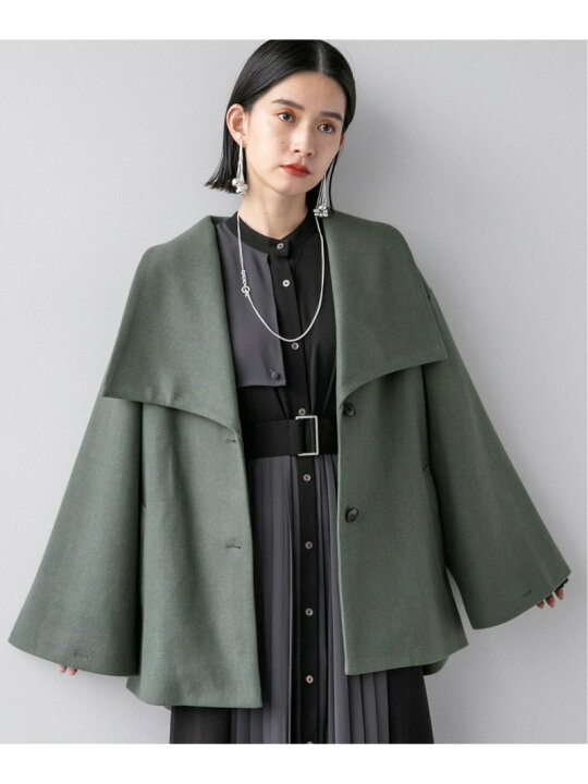 楽天市場】【SALE／50%OFF】ウーリーテックビッグカラーミドルコート 