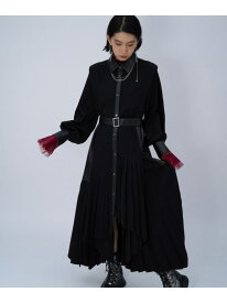 プリーツイレヘムワンピース HARE ハレ ワンピース・ドレス ワンピース ブラック グレー ベージュ グリーン【送料無料】[Rakuten Fashion]