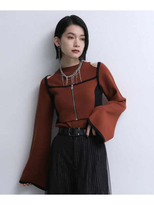 楽天市場】【SALE／19%OFF】ビスチェレイヤードデザインニット HARE 