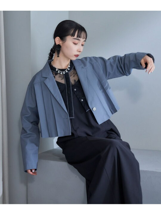 楽天市場】プリーツシングルショートジャケット HARE ハレ ジャケット 