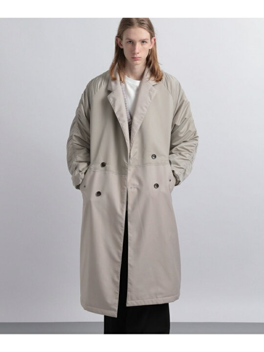 新品 HARE ハレ サテンオープンネックシャツ ライダース MA-1 コート 楽天市場】【SALE／50%OFF】(M)ドッキングMA1ステンコート HARE ハレ ジャケット・アウター ステンカラーコート ブラック  グレー【RBA_E】【送料無料】[Rakuten Fashion] : HARE／ハレ