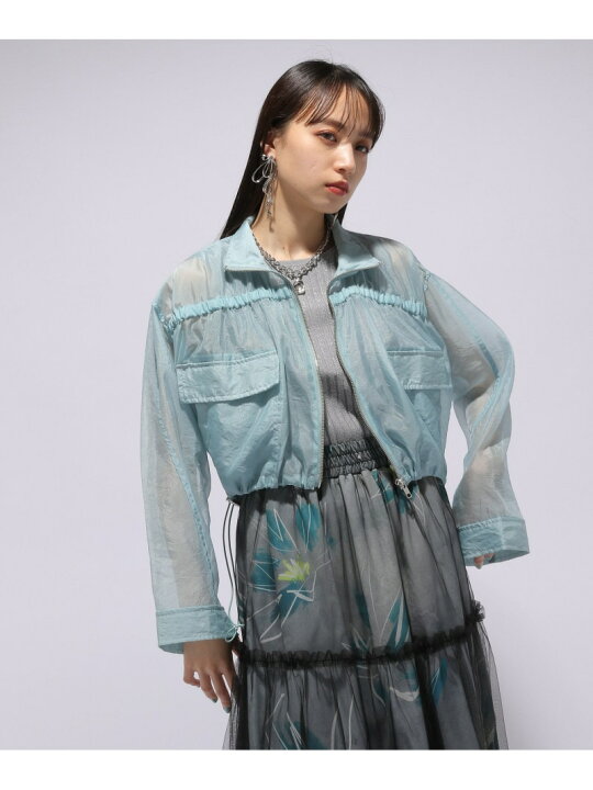楽天市場】【SALE／28%OFF】シアーギャザーポケットブルゾン HARE ハレ