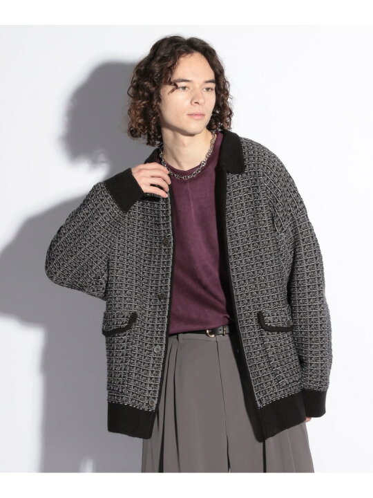 楽天市場】【SALE／43%OFF】ハイショクツイードシャツニット HARE ハレ 