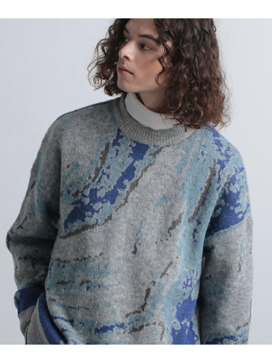 楽天市場】【SALE／50%OFF】(M)アブストラクトニットプルオーバー HARE 