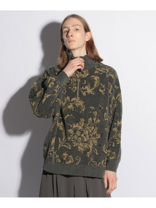 楽天市場】レトロフラワーモールハーフZIPニット HARE ハレ トップス 