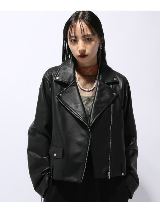 楽天市場】レザーライダースジャケット HARE ハレ ジャケット  