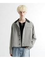 【SALE／50%OFF】3Dデザインシャツジャケット HARE ハレ トップス その他のトップス グレー ネイビー ブ…