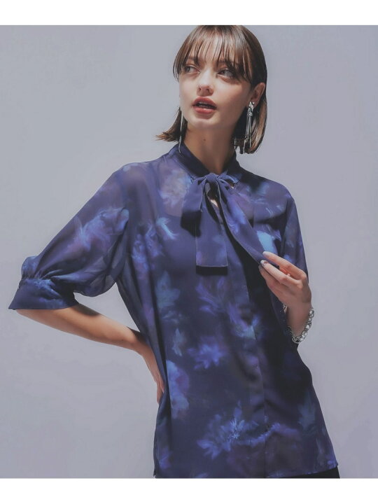 楽天市場】【SALE／30%OFF】Blurryフラワーボウタイブラウス HARE ハレ 