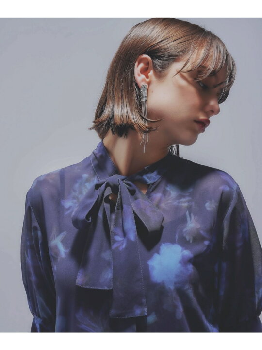 楽天市場】【SALE／30%OFF】Blurryフラワーボウタイブラウス HARE ハレ 