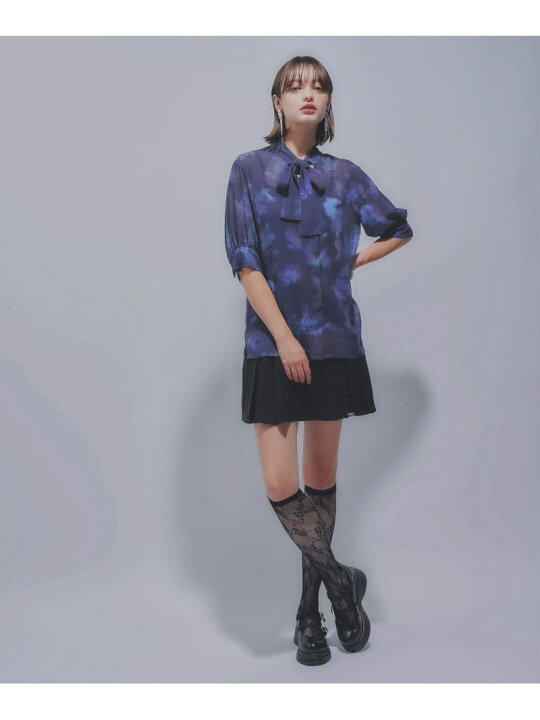 楽天市場】【SALE／30%OFF】Blurryフラワーボウタイブラウス HARE ハレ 